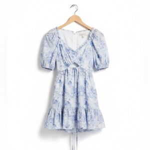 Cinq a' Sept Kayla Floral-Print High-Low
Mini Dress